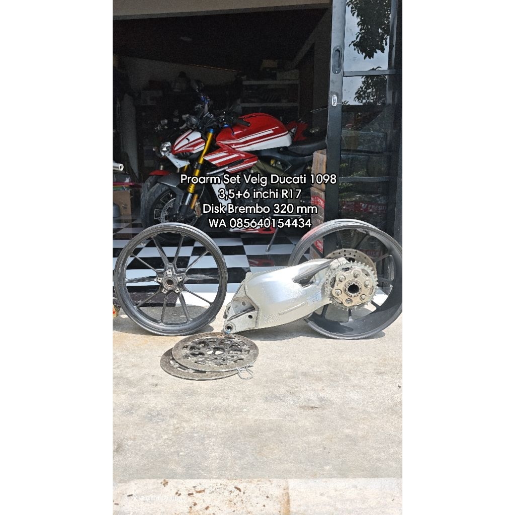 proarm limbah moge ducati 1098 set velg