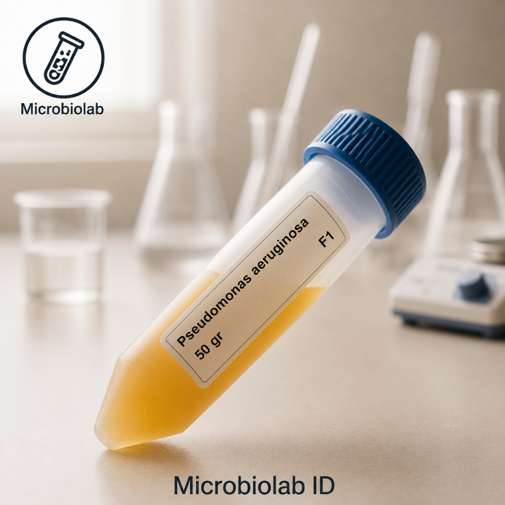 Kultur Bakteri Pseudomonas Aeruginosa Media Gel