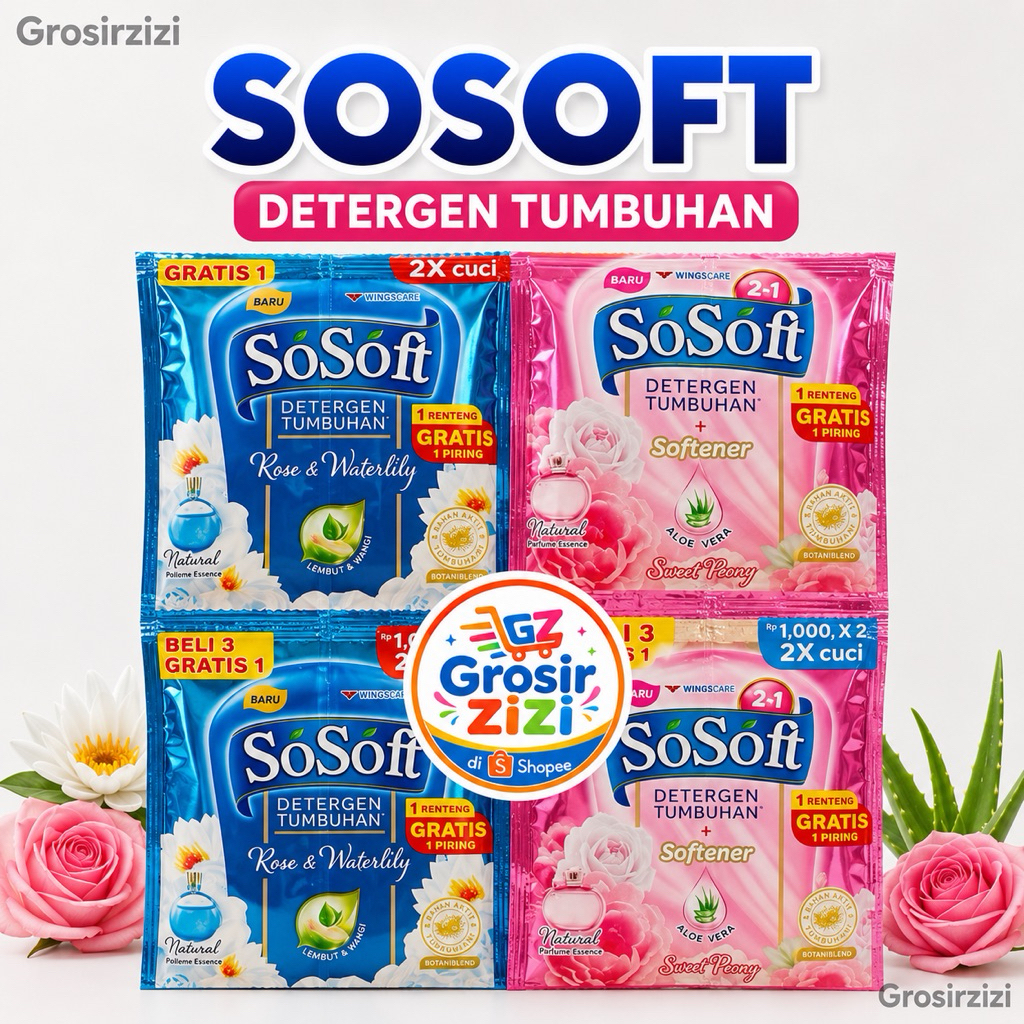 sosoft cair detergent cair