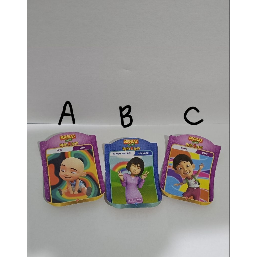 Upin ipin x migelas koleksi kartu