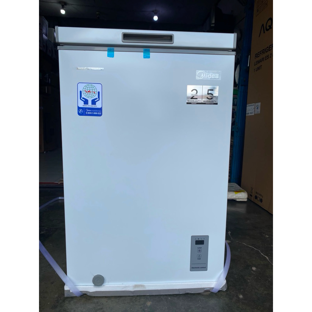 box freezer midea 100 liter inverter chest freezer midea mdrc 154FEG01ID