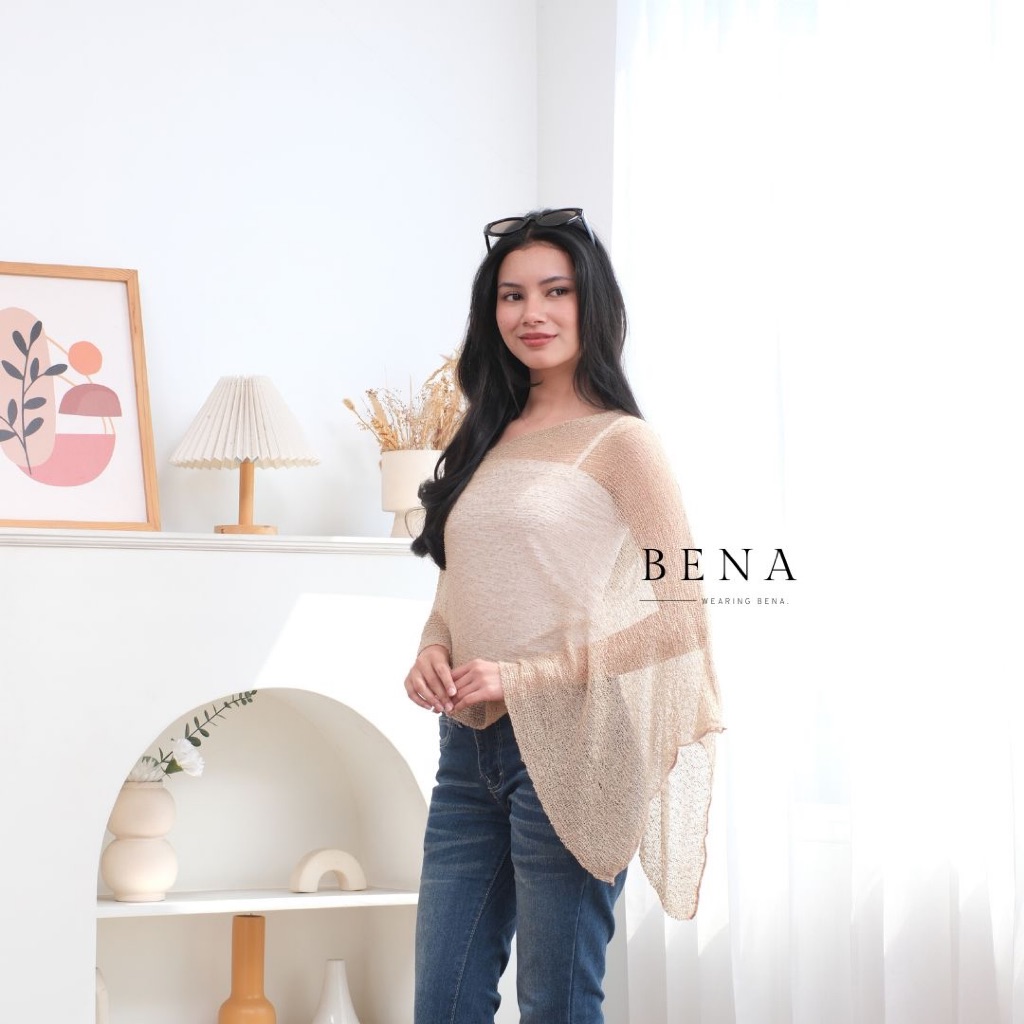 WEARINGBENA XENA OUTER OUTER PONCHO RAJUT BALI