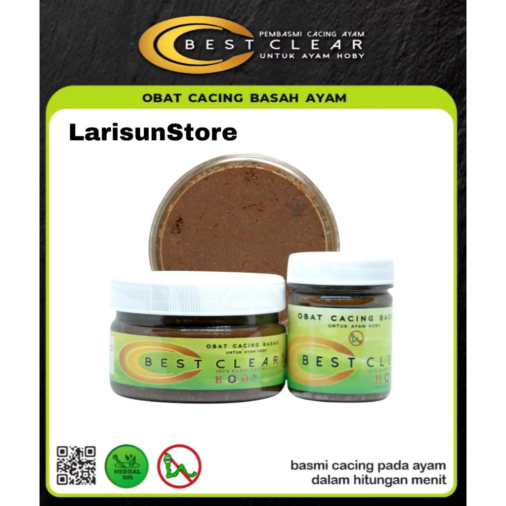 OBAT CACING BEST CLEAR BASAH PALING AMPUH MENGELUARKAN CACING AYAM BERSAMA KOTORAN