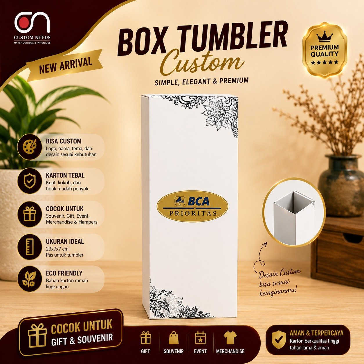 Box Tumbler Custom / Box Custom / Box Tumbler Polos