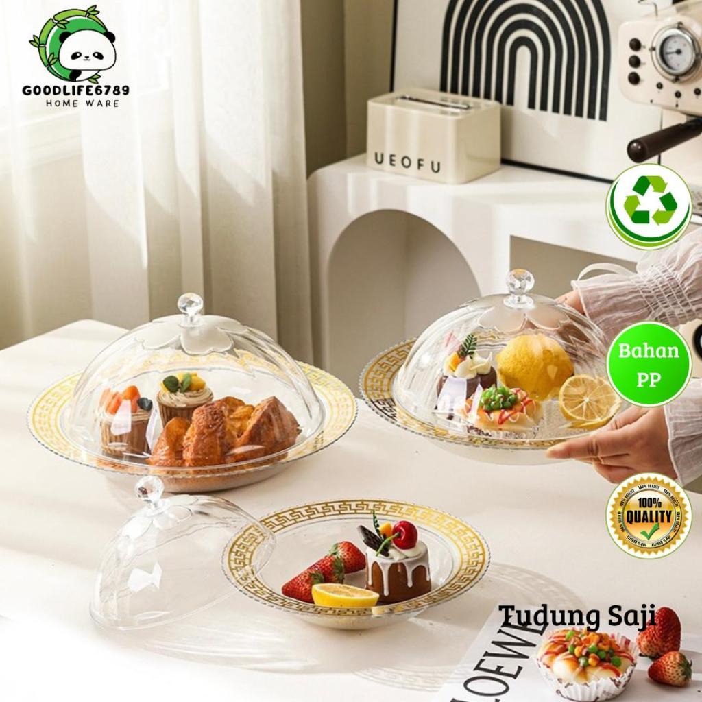 Tudung Saji Penutup Makanan Piring Dessert Tempat Buah & Tempat Kue Nampan Makanan Baki /Piring Tudu