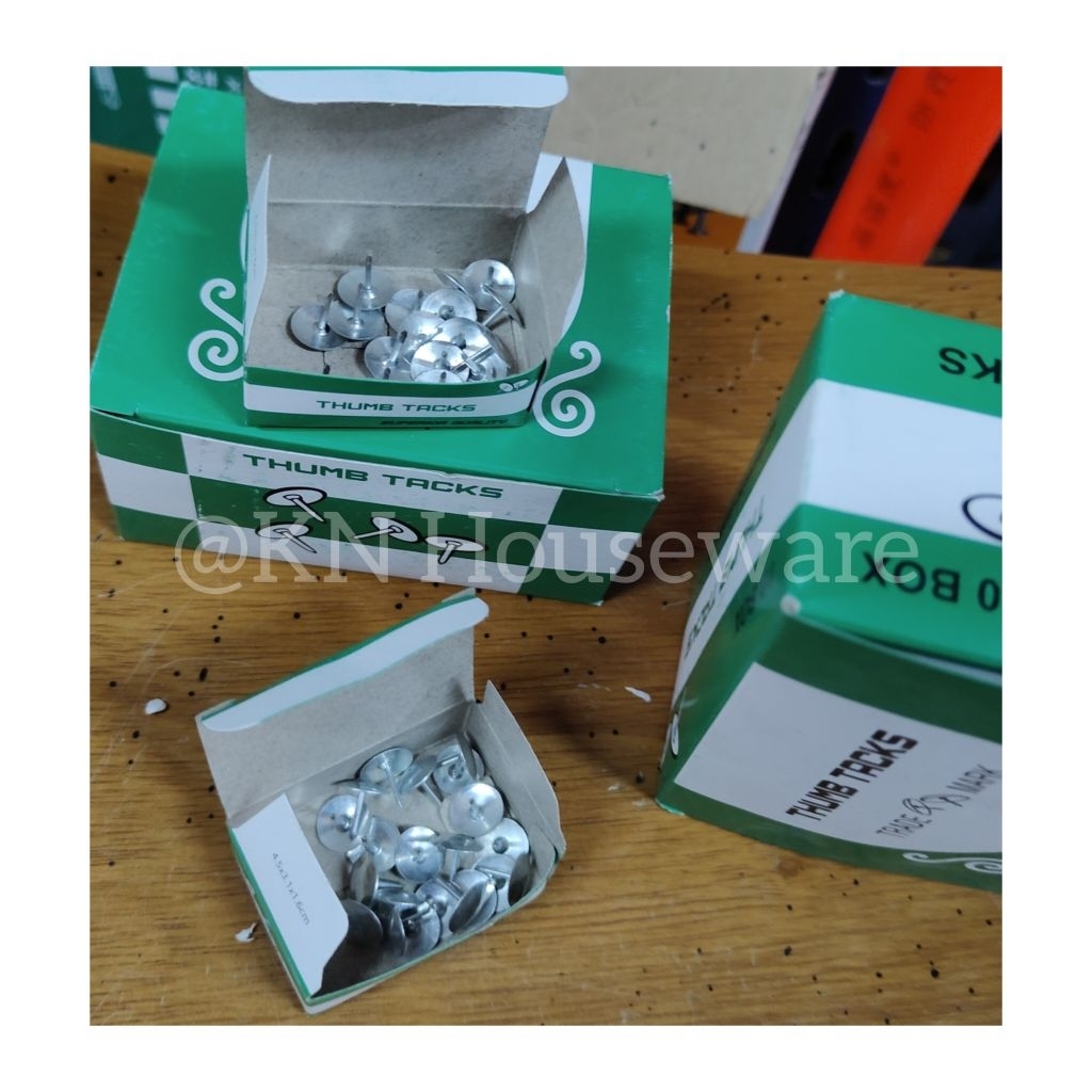 Paku Pines Warna Silver Thumb Tack Paku Mading | Paku Payung