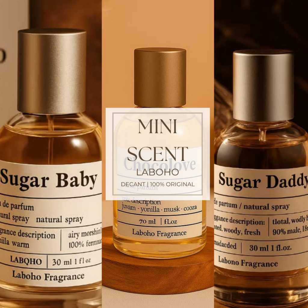 Share in Jar Parfume Decant Laboho Parfum La Rose Sugar Dady Sugar Baby Venelle Chocolove