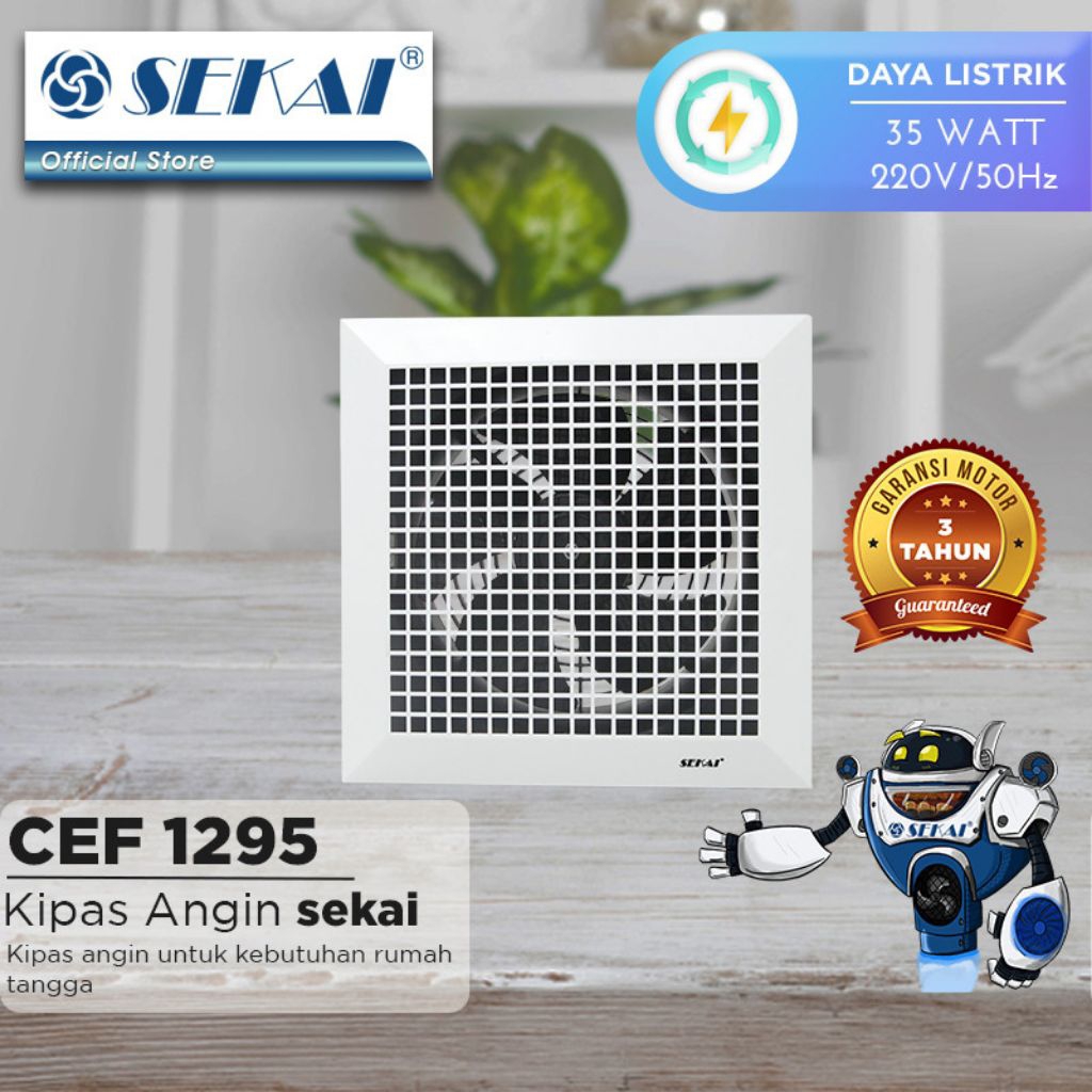 SEKAI CEF-1295 Exhaust Fan / Exhaust Plafon 12 Inch / Heksos / Hexos