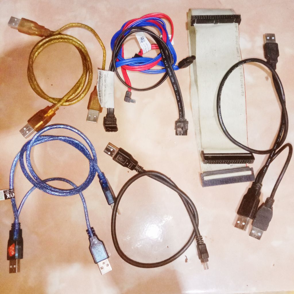 kabel hardisk cabang usb to usb to mini SATA IDE 2,5 in 3,5 in | kabel data SATA power hardisk IDE l