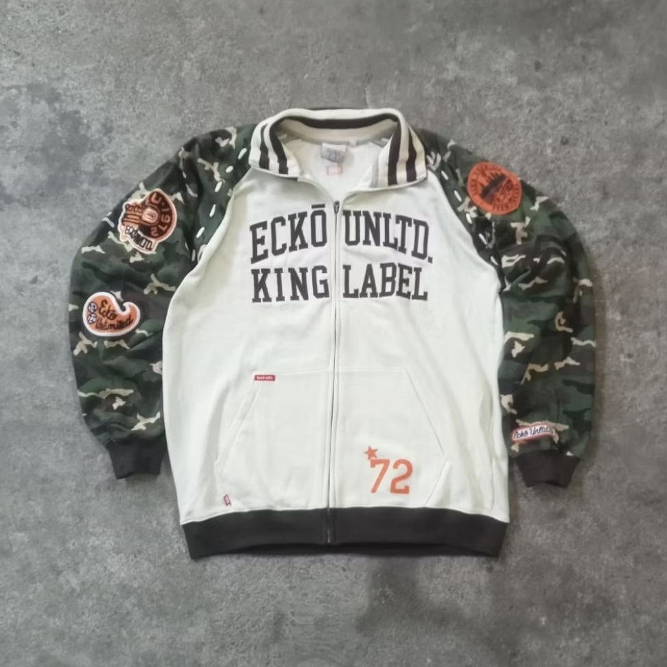 Tracktop Jacket Ecko Unltd Motif Camo Fullbordir - fubu - ecko - y2k - jnco - sohk - dogtown - vinta