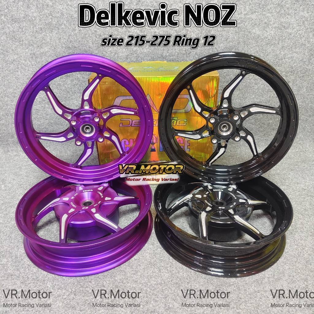 Velg Delkevic Racing CNC NOZ 215 275 Ring 12 Mio M3 Fazzio Vario 110 125 150 160 ABS CBS Beat Scoopy