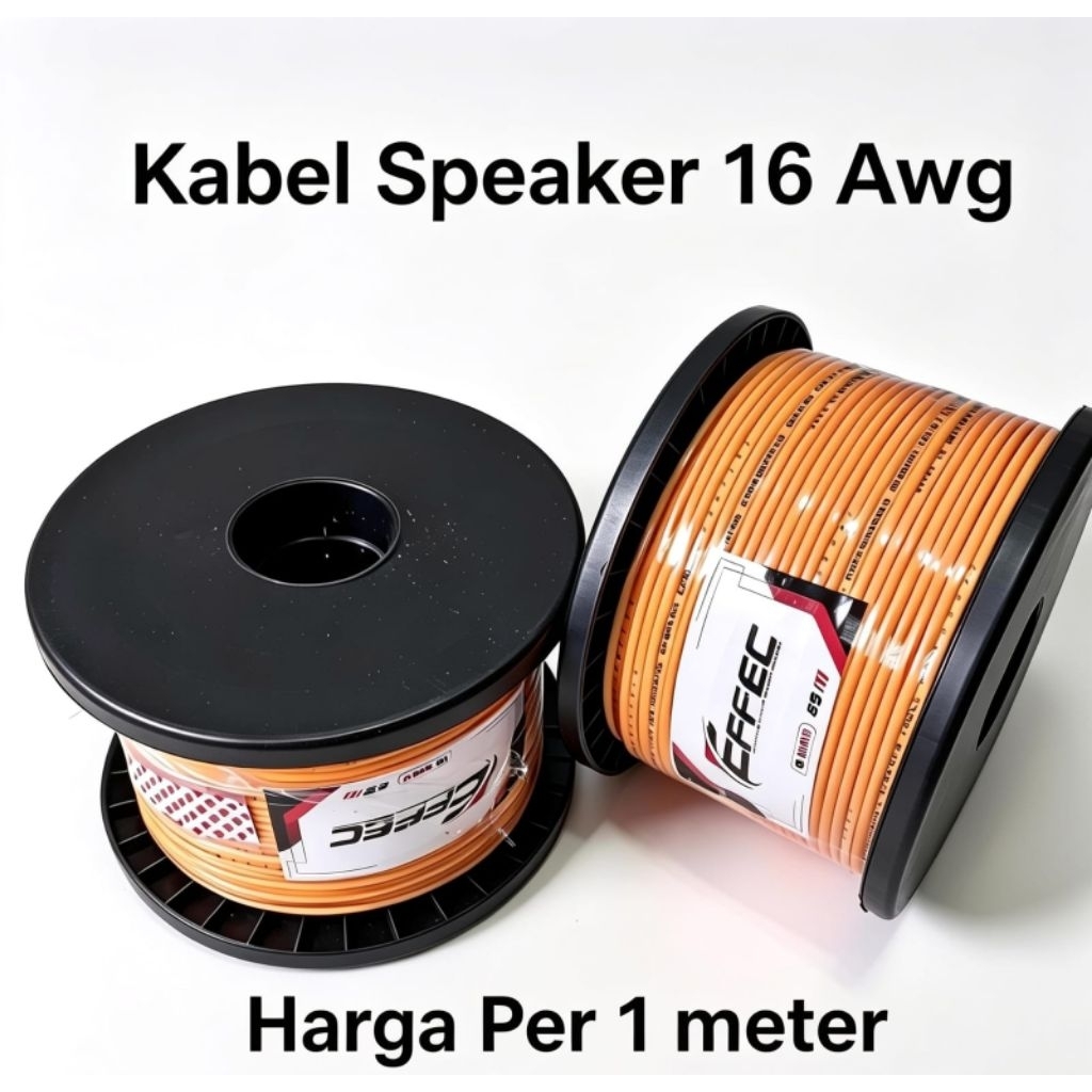 Kabel 16 Awg Audio Mobil Kabel Speaker Subwofer 2 Jalur Awg 16 Effec