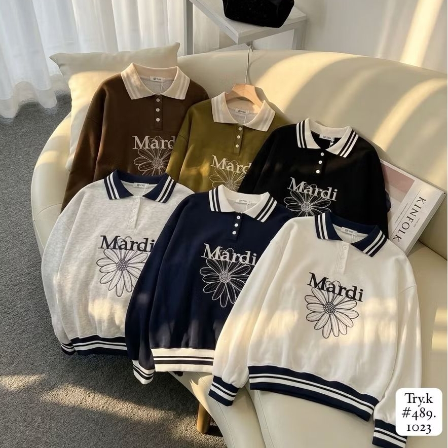 Pinkeu2 Mardi Sweater Mercredi ATASAN SWEATER MARDI SWEATER MARDI