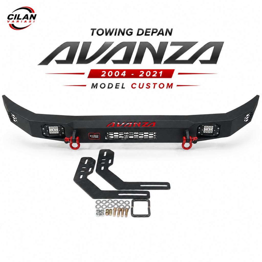 Towing Tanduk Depan Model Custom Mobil Avanza Lama All New Avanza 2004 - 2021 Emboss