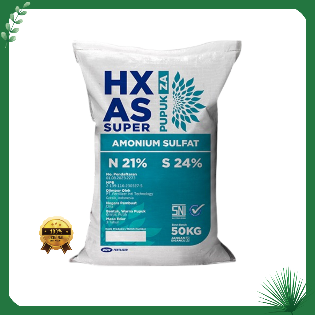 Pupuk ZA HX AS SUPER N 21% S 24% kemasan Repack 1KG From PT.DGW