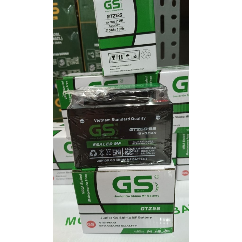 Aki MOTOR Honda Beat KARBU GTZ5S GS Accu Kering MF.
