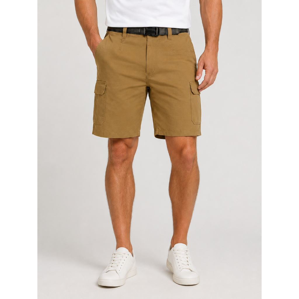 Celana Orvis Belted Cargo Short Brown Original
