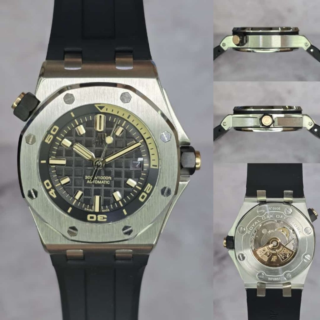 Jam tangan pria ADM piguet Automatic 42MM royal diver Stainless Japan