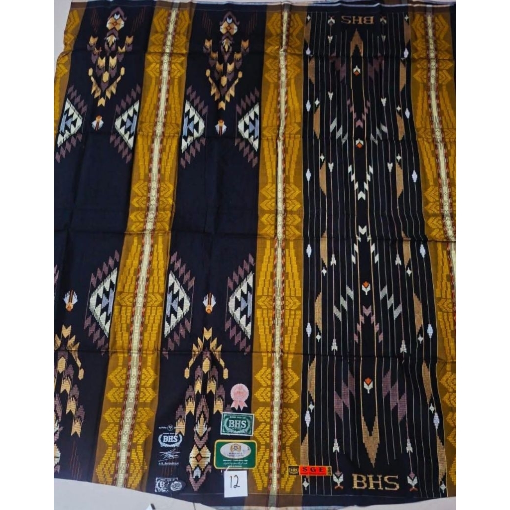 SARUNG BHS SGE SILVER SUTERA SPUNSILK 210 HITAM LIMITED EDITION