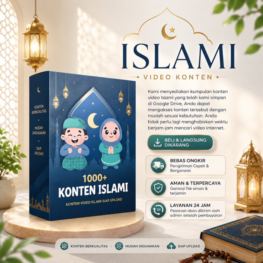 1000+ Video Konten Islami Viral Siap Upload