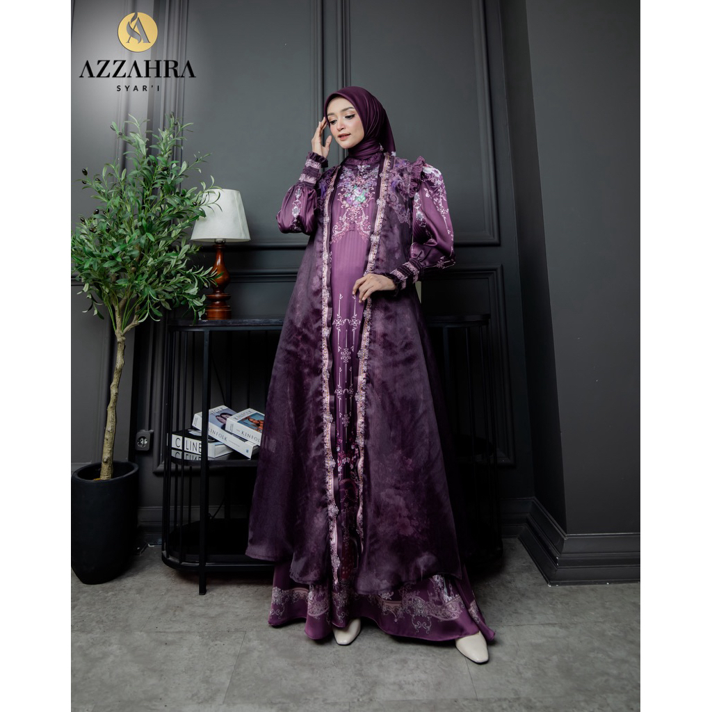 Gamis Syari Mewah Terbaru Alesha Series By Azzahra Syari / Gamis Syari Cantik / Gamis Syari Terbaru