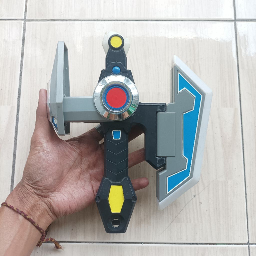 Vintage Rare Original Takara Tomy Super Human Samurai Cyber Squad Thunder Gridman Sword Mainan Actio