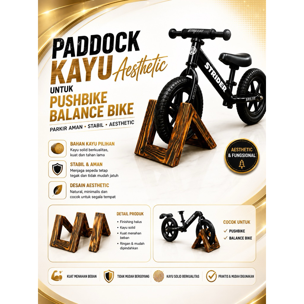 PADDOCK SEPEDA PUSH BIKE PADDOCK BALANCE BIKE ANAK