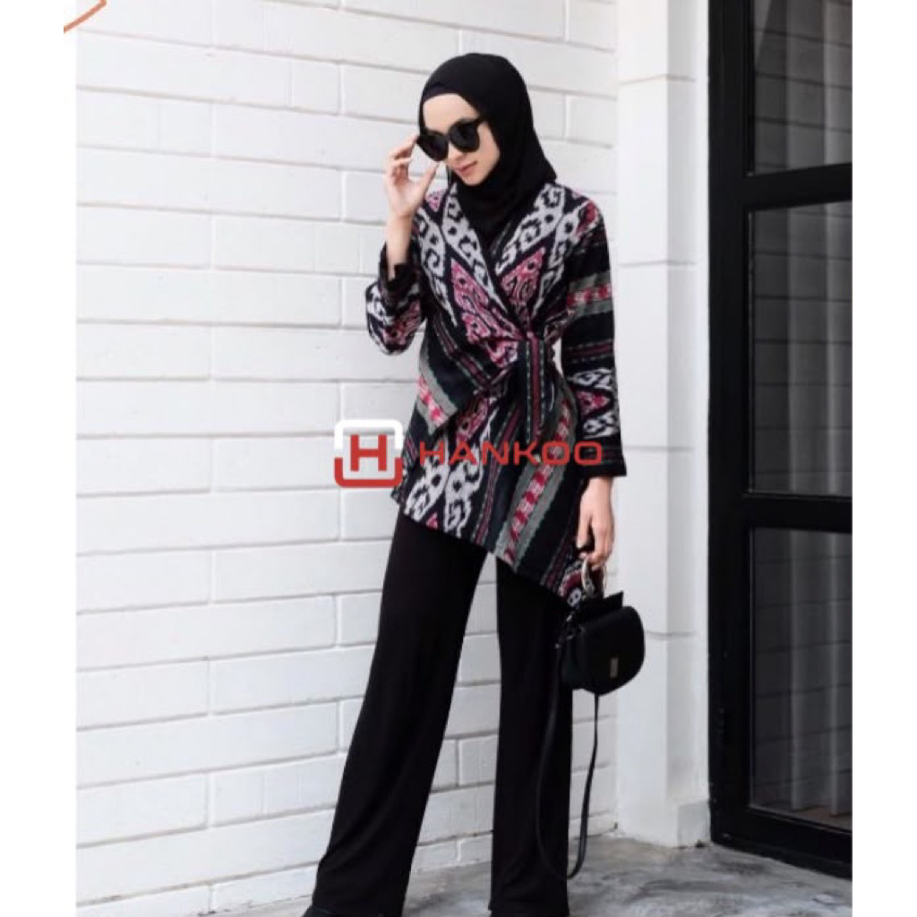 Outer tenun wanita - outer tenun - outer etnik - outer wanita - baju tenun