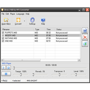 Direct MIDI to MP3 Converter