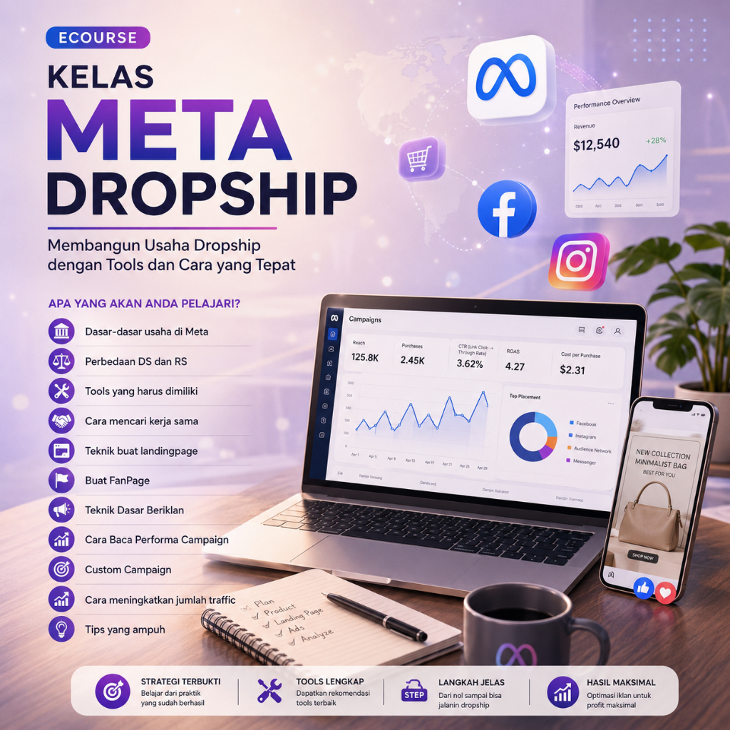 KELAS META DROPSHIP - Membangun Usaha Dropship dengan Tools dan Cara yang Tepat