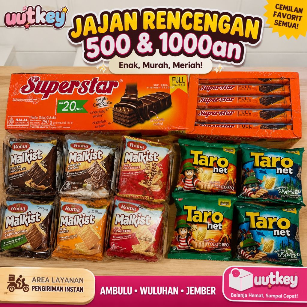 jajan rencengan - snack 500 & 1000an