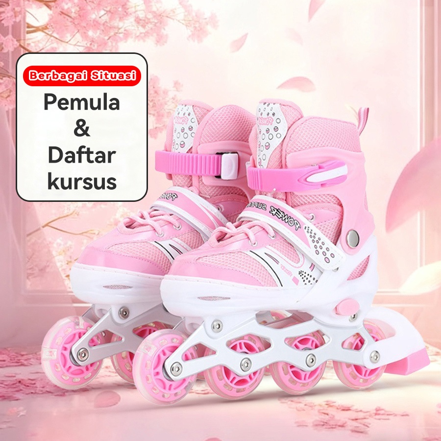 Sepatu Roda Anak Dewasa dan Remaja Inline Skate Roller Skate Laki-laki Perempuan