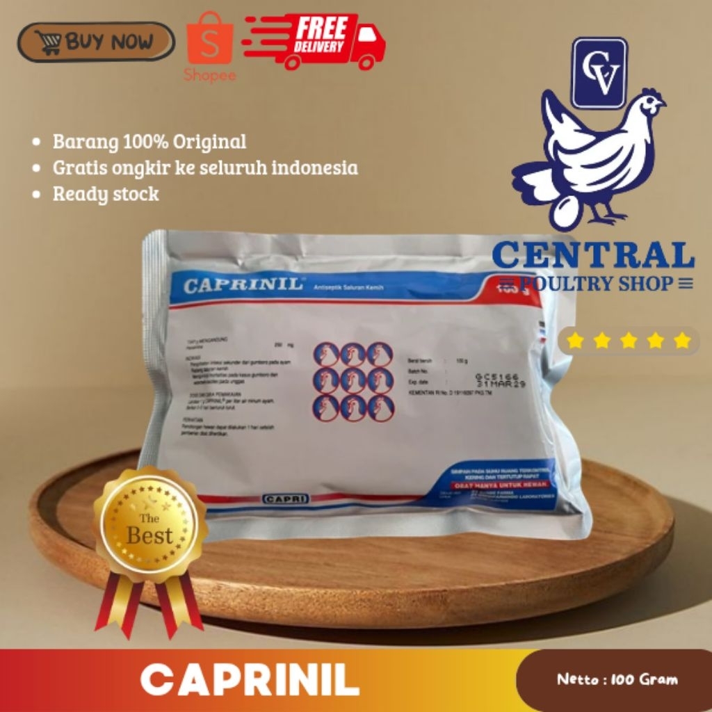 CAPRINIL 100 Gram – Antibiotik Saluran Kemih Hewan | Obat Ternak