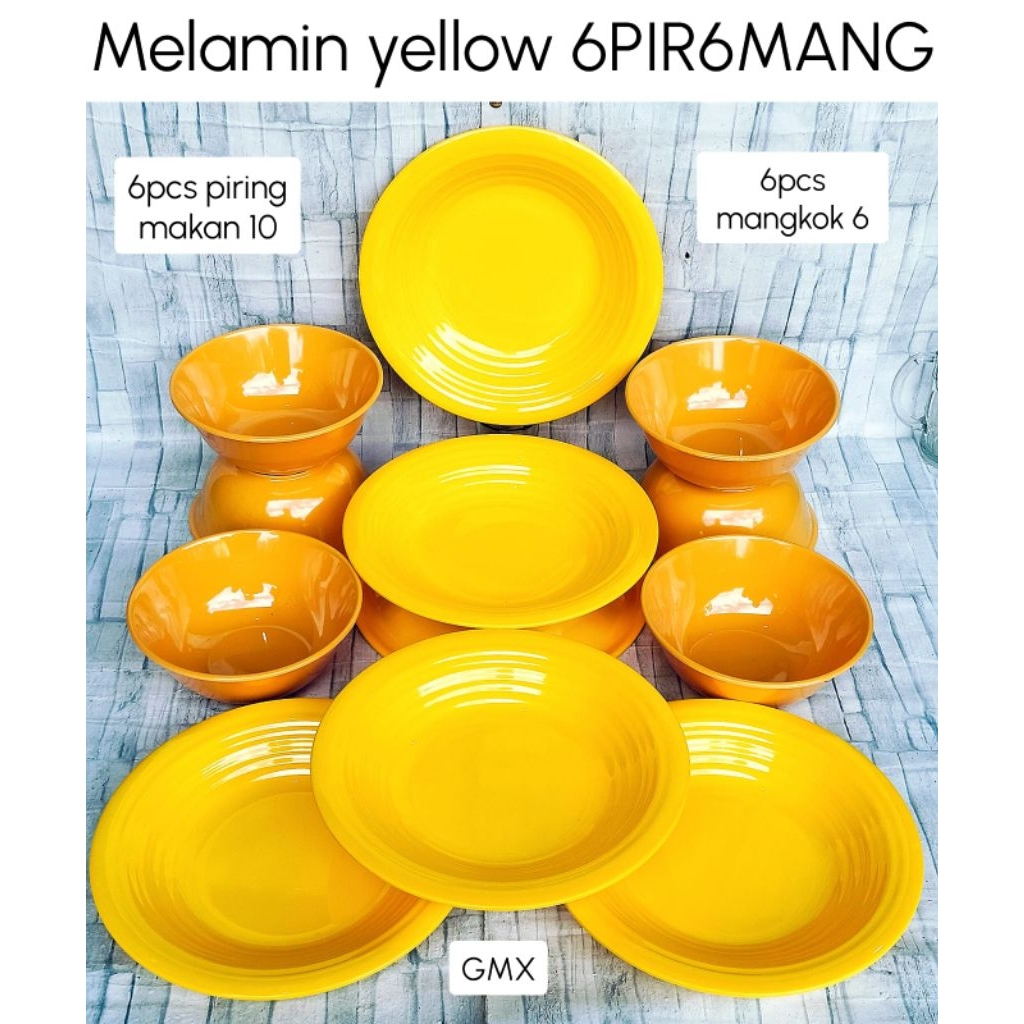 Set Piring Mangkok Melamin