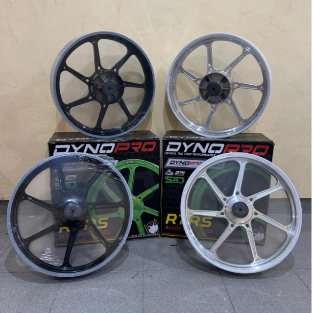 VELG DYNOPRO MALAYSIA NINJA R RR SS UKURAN DEPAN RING 17 LEBAR 185 - BELAKANG RING 17 LEBAR 250
