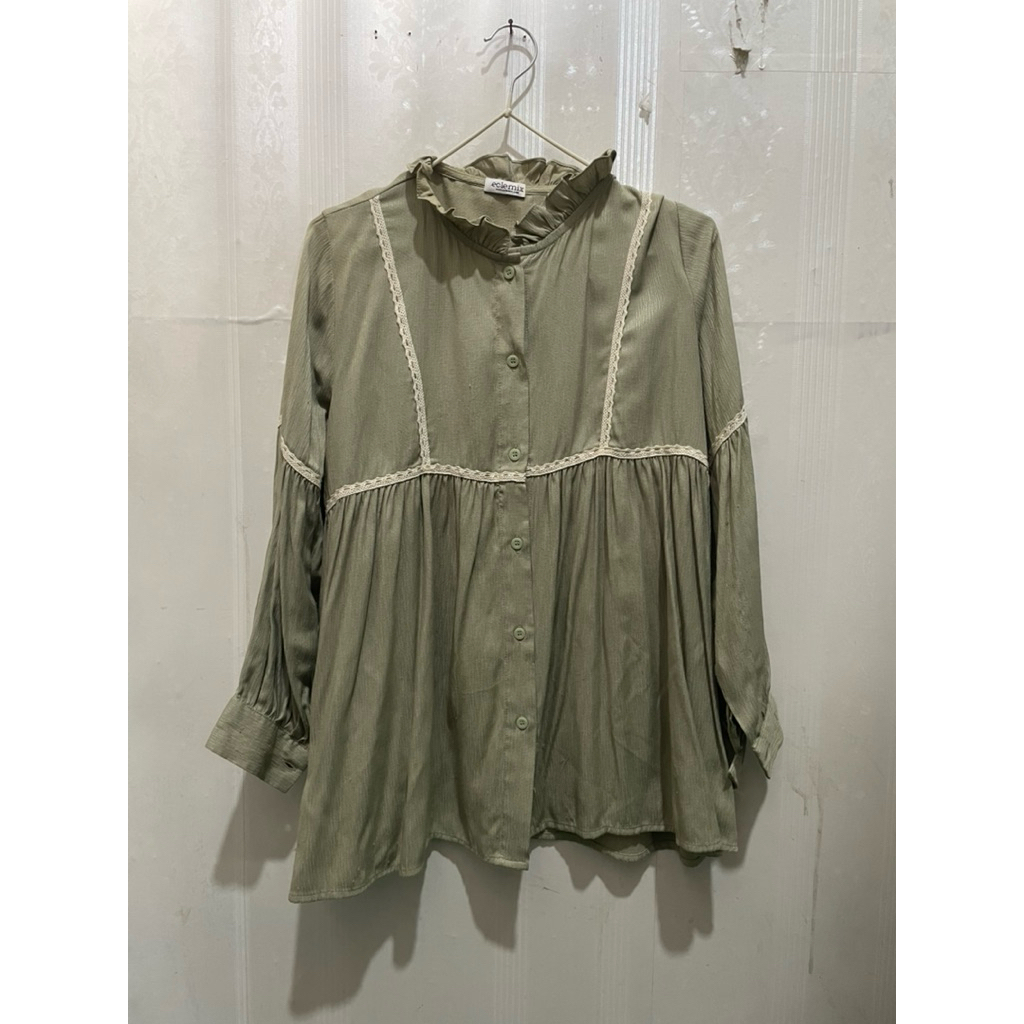 Preloved Blouse Tunik Eclemix Sage