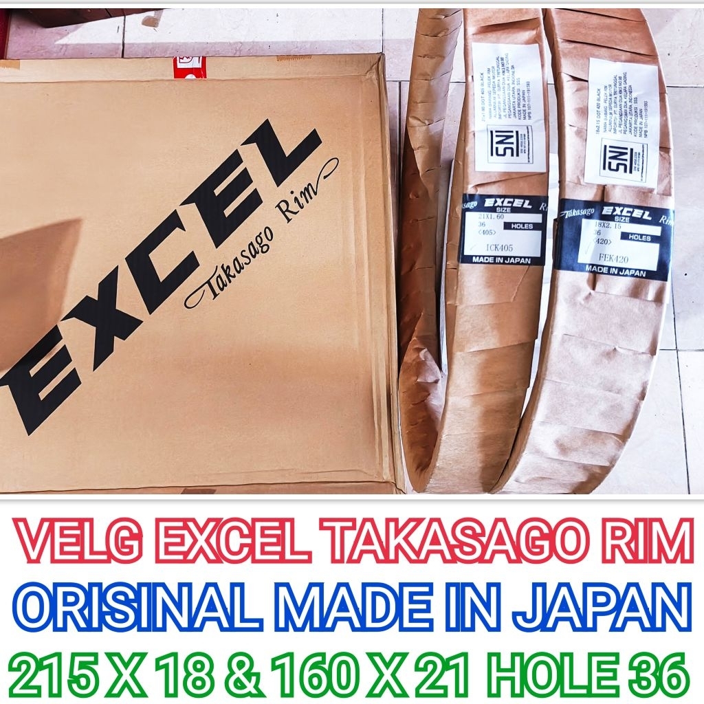 Velg TRAIL EXCEL TAKASAGO RIM Ring 18 21 MADE IN JAPAN