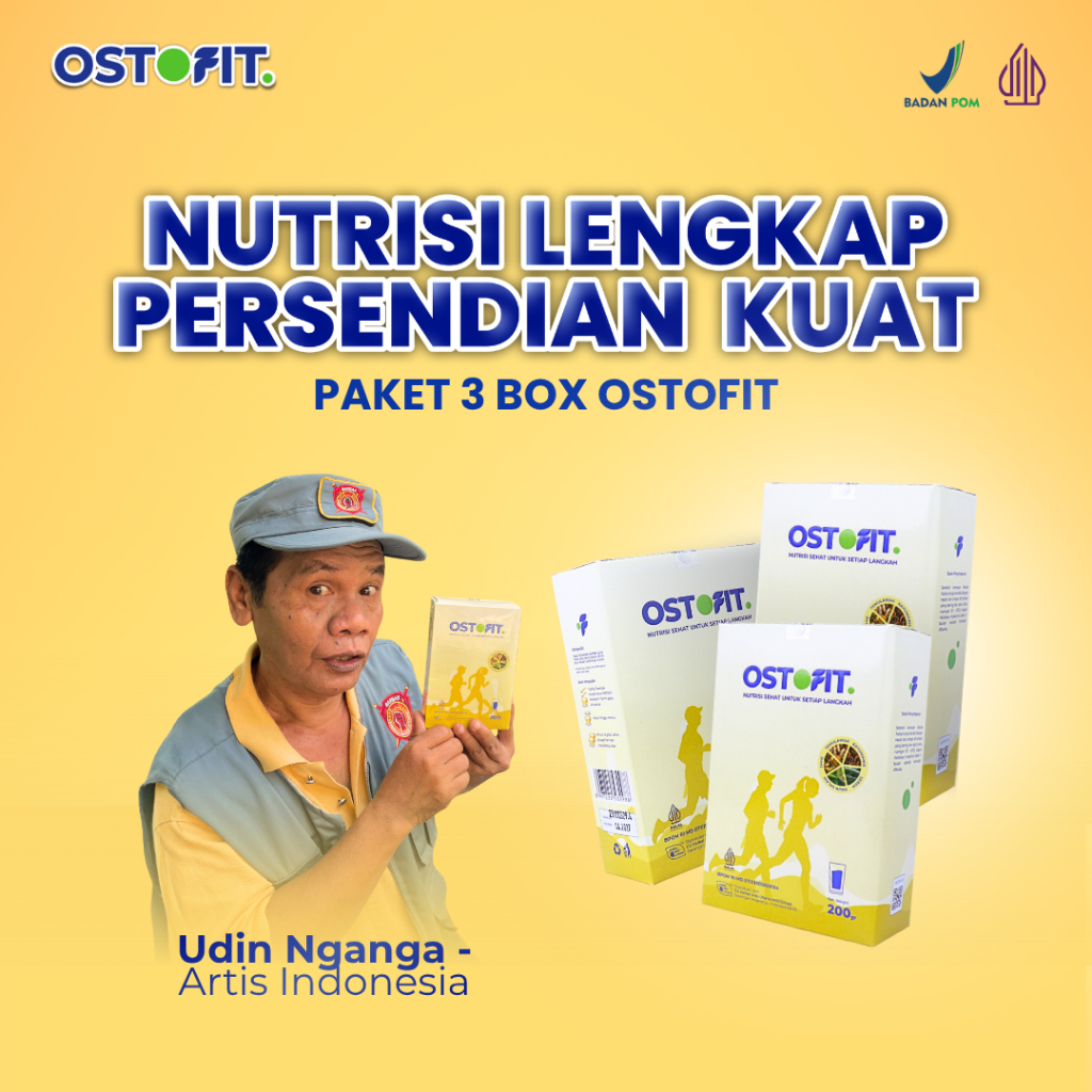 OSTOFIT ORIGINAL - Susu Kesehatan Tulang & Sendi Kalsium Tinggi 200gr Halal BPOM