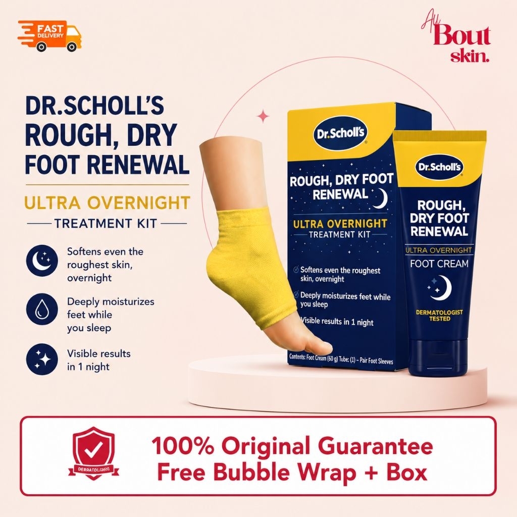 Dr. Scholl's Rough, Dry Foot Renewal Ultra Overnight Treatment with Overnight Foot Cream