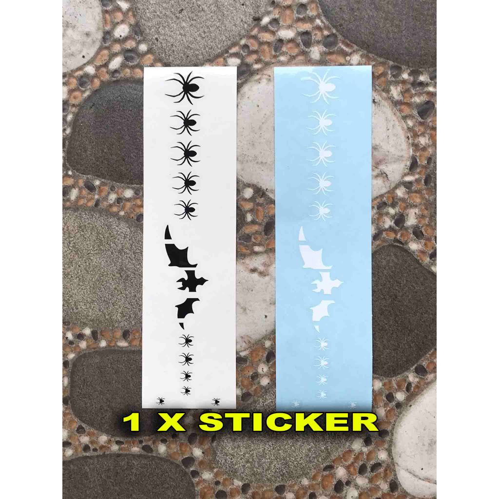 Sticker Inlay Striking Bat & Spider Kirk Hammett Gitar ESP LTD KH-WZ White Zombie KH-3 Spider