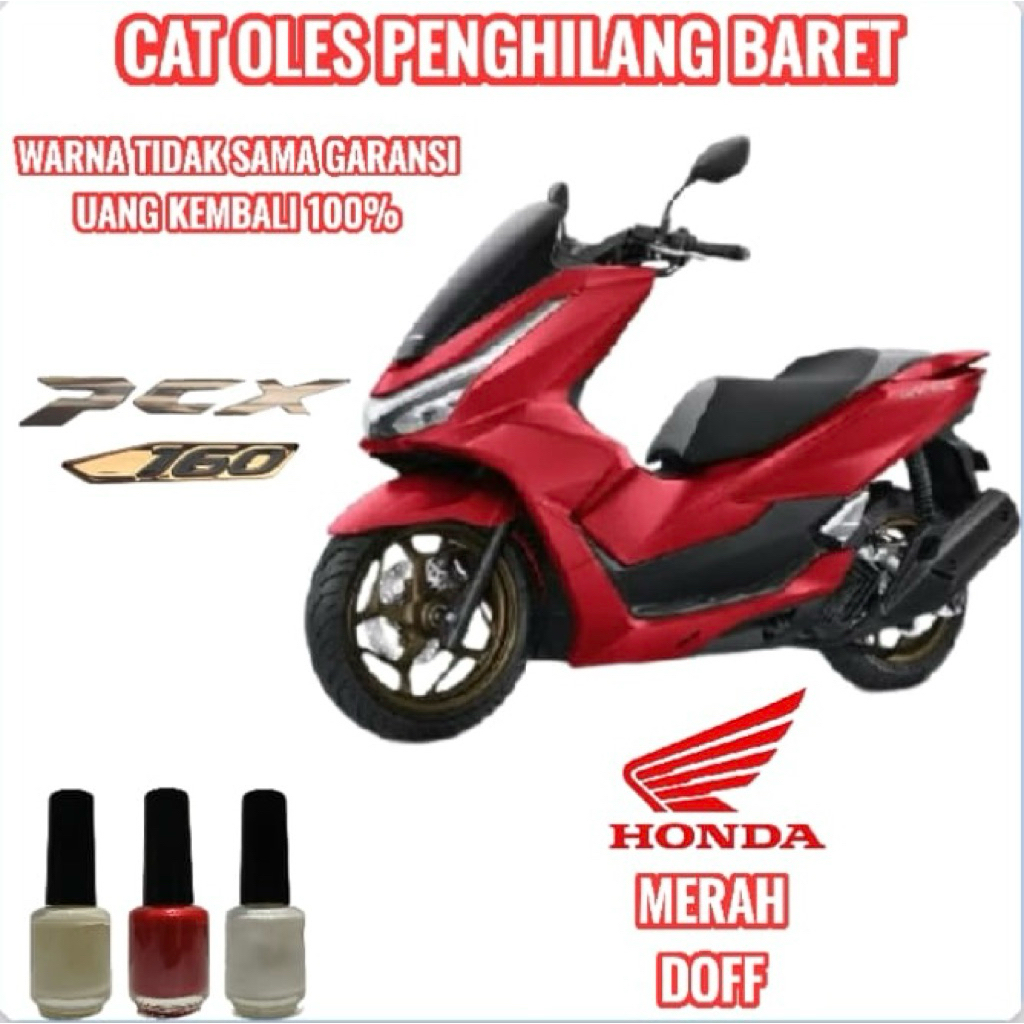 CAT OLES PENGHILANG BARET MOTOR HONDA PCX 160 NEW MERAH DOFF RED DOFF TERMURAH