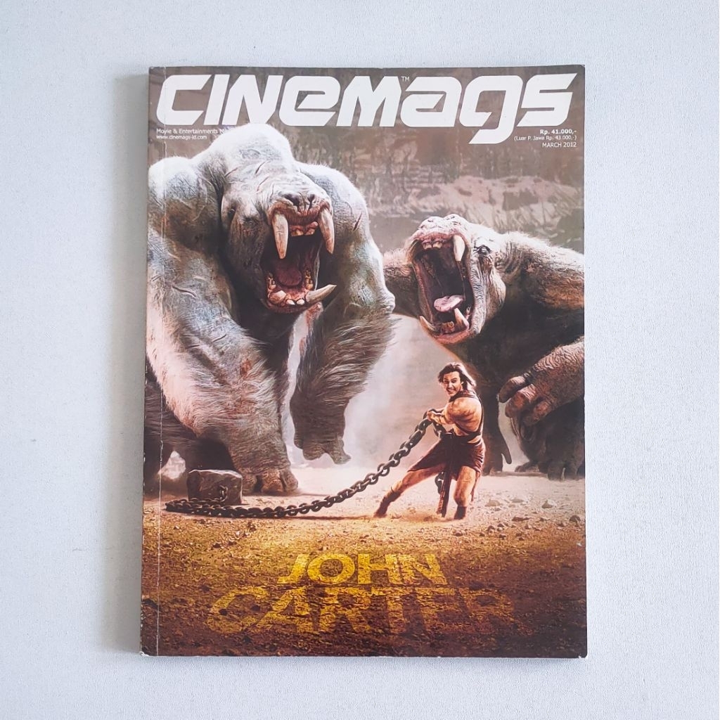 Majalah CINEMAGS Edisi 152 - March 2012 John Carter + bonus poster