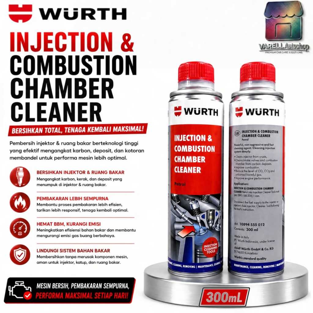 Wurth Injection & Combustion Chamber Cleaner - Pembersih Ruang Bakar Mesin 300mL Original