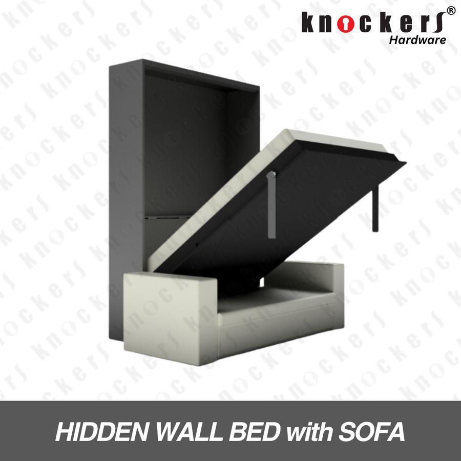 HIDDEN WALL BED / HWB / KNOCKERS INDONESIA Furniture - HWB 160 + SOFA Kaki Samping