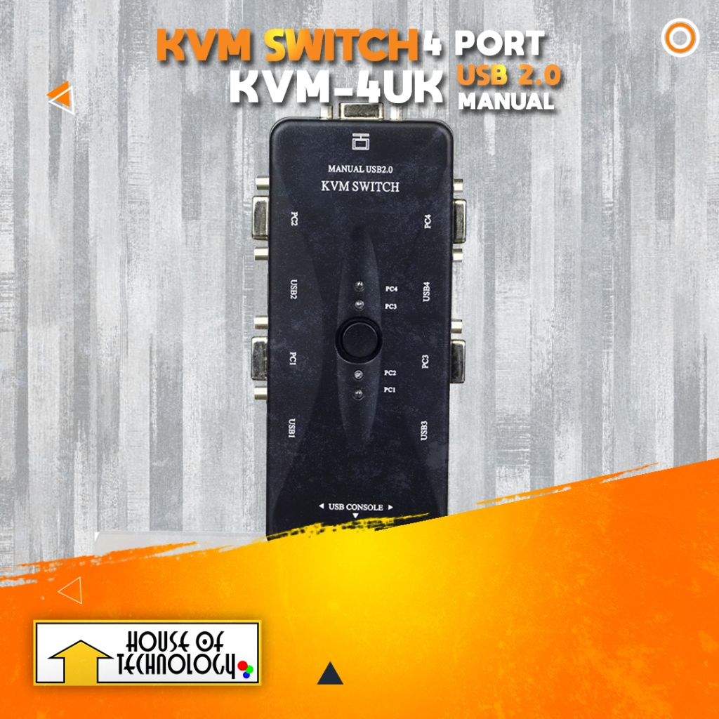 KVM Switch USB 4 Port Manual KVM-4UK
