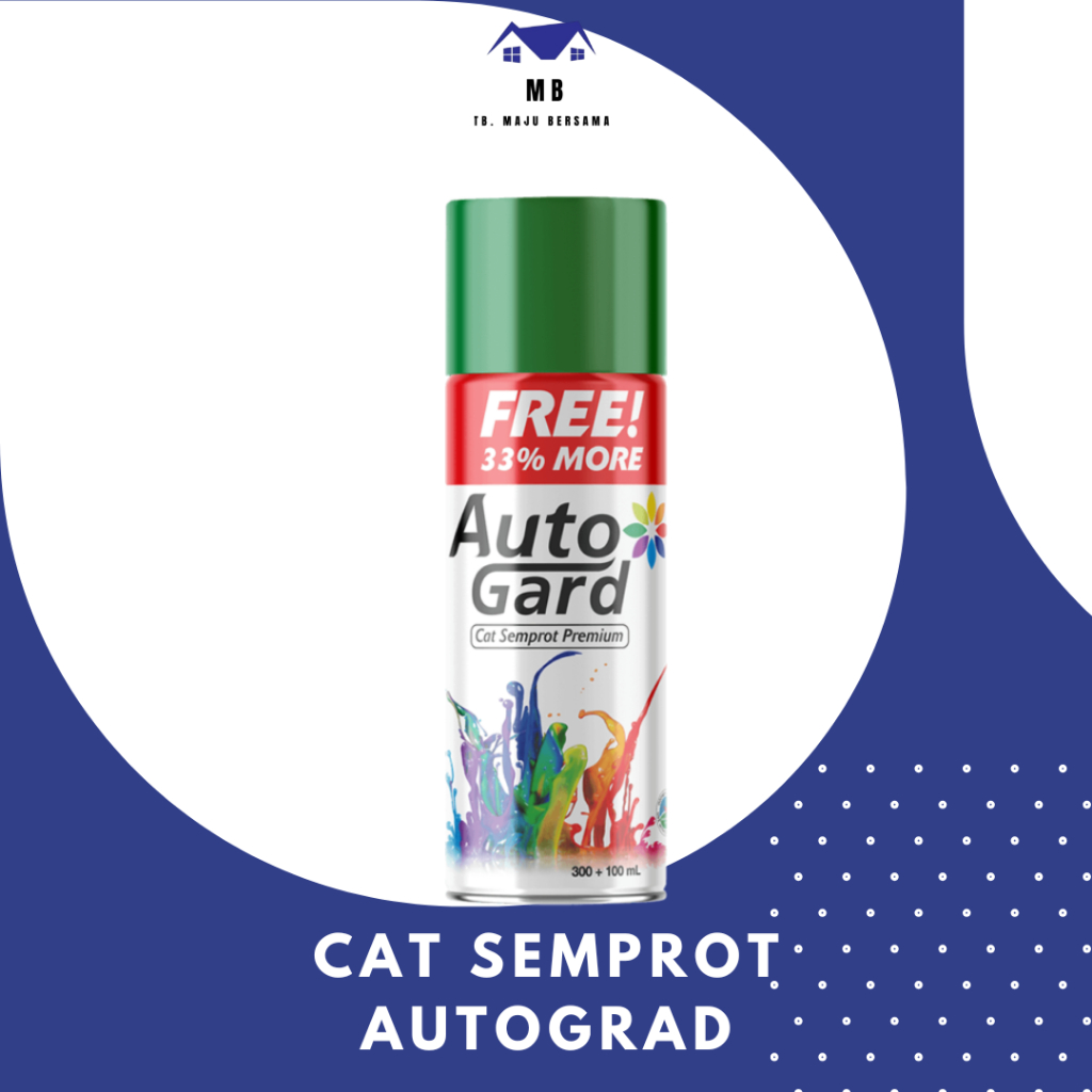 Cat Spray Semprot Pilox AutoGrad Putih Matte Gold Emas Yellow Kuning