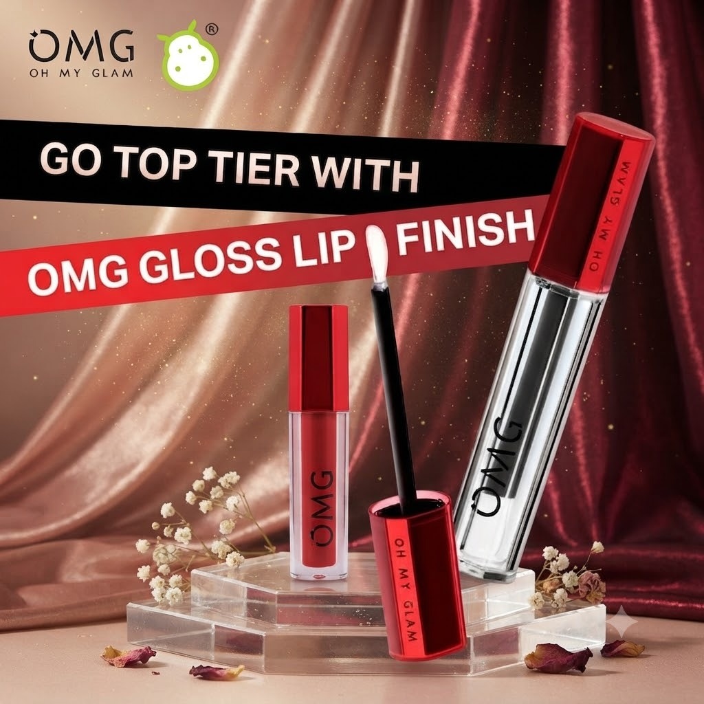 Omg Oh My Glam Gloss Lip Finish 2.7G OMG Lip Gloss Lipgloss OMG