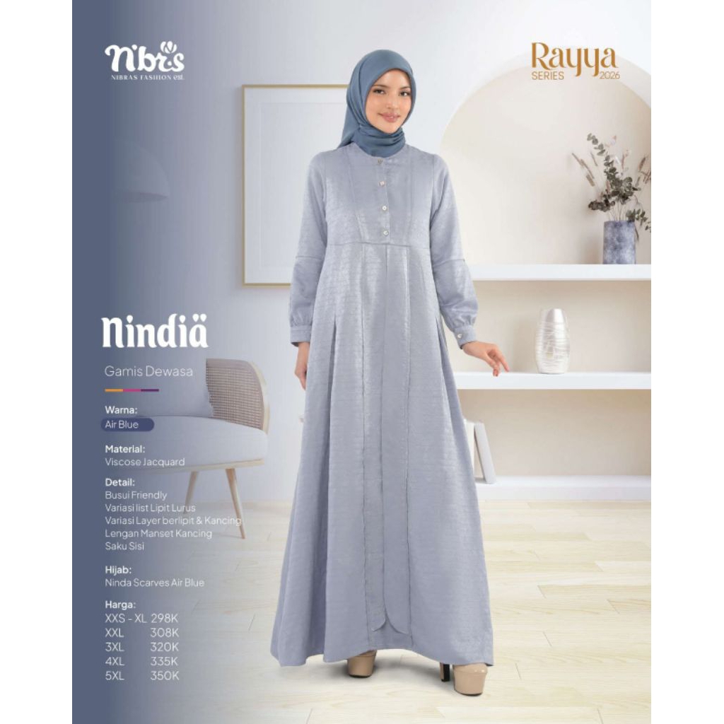 GAMIS NINDIA BY NIBRAS BIG SALE, BIG SALE GAMIS NIBRAS NINDIA, GAMIS NIBRAS PROMO