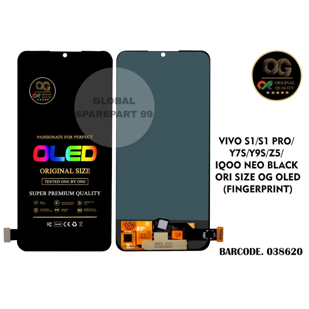 (OG OLED FINGERPRINT) LCD VIVO S1 / VIVO S1 PRO / VIVO Y7S / VIVO Y9S / VIVO Z5 / VIVO IQOO NEO ORIG