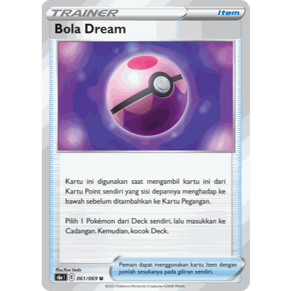 Bola Dream 061/069 Para Eevee Pahlawan S6a  - KARTU POKEMON TCG INDONESIA